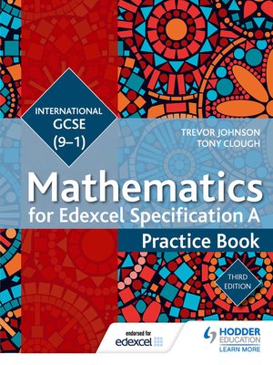 cover image of Edexcel International GCSE (9-1) Mathematics Practice Book